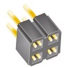 Samtec SLW Series Straight Through Hole PCB Socket 4-Contact 2 Row 2.54 mm Pitch Solder SLW-102-01-G-D