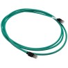 Omron XS6 Shielded Screened Low Smoke Zero Halogen Cat6a Ethernet Cable Green 3 m 30V