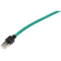 Omron XS6 Shielded Screened Low Smoke Zero Halogen Cat6a Ethernet Cable Green 3 m 30V 