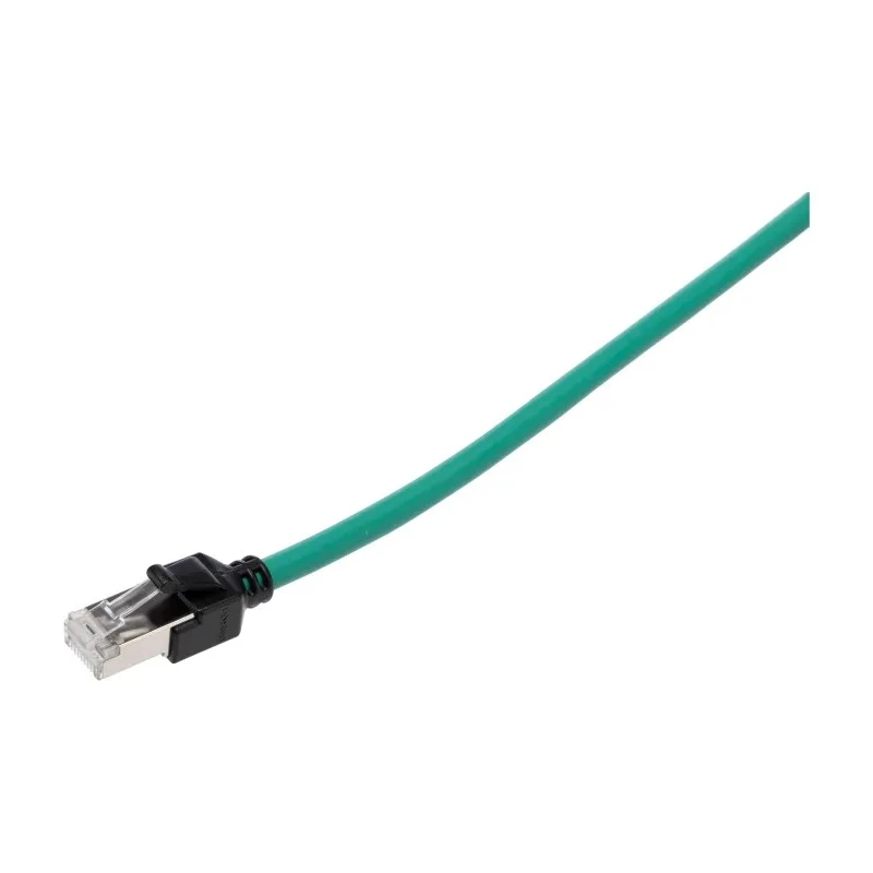 Omron XS6 Shielded Screened Low Smoke Zero Halogen Cat6a Ethernet Cable Green 3 m 30V 