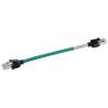 Omron XS6 Cat6a Ethernet Cable 4 Core, Green, 200 mm, Shielded Screened, Low Smoke Zero Halogen