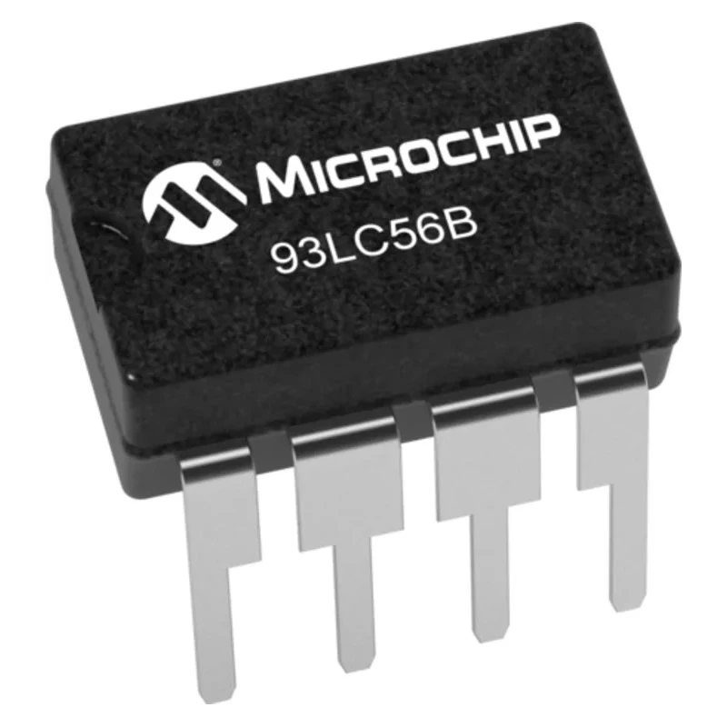 Microchip 2 kB EEPROM 200 ns 8-Pin DIP Serial-Microwire 93LC56B/P