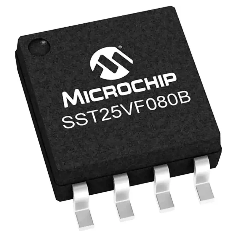 Microchip NOR 8 MB SPI Flash Memory 8-Pin SOIJ SST25VF080B-50-4I-S2AE-T