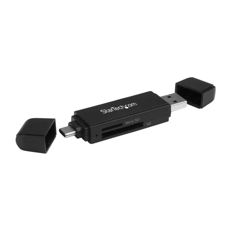 StarTech.com External 2-Port SD and MicroSD USB 3.1 Card Reader Writer 105mm x 70mm x 20mm SDMSDRWU3AC
