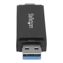 StarTech.com External 2-Port SD and MicroSD USB 3.1 Card Reader Writer 105mm x 70mm x 20mm SDMSDRWU3AC