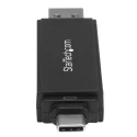 StarTech.com External 2-Port SD and MicroSD USB 3.1 Card Reader Writer 105mm x 70mm x 20mm SDMSDRWU3AC