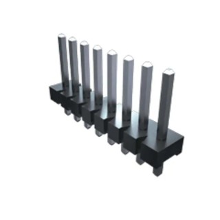 Samtec FWJ Series Right Angle Through Hole Pin Header 2 Contacts 3.96 mm Pitch 1 Row Unshrouded FWJ-02-02-T-S-RA