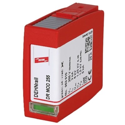 Dehn Surge Protection Plug 255V AC/DC Maximum Voltage Rating 5 kA Surge Arrester Protection Module DR MOD 255