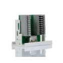RS PRO Female 1 Gang Plastic Wall Mount HDMI Faceplate 50 x 50mm 768-4309