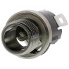 Switchcraft Straight DC Power Socket Panel Mount 5A 12.0V Silver 722A-RS