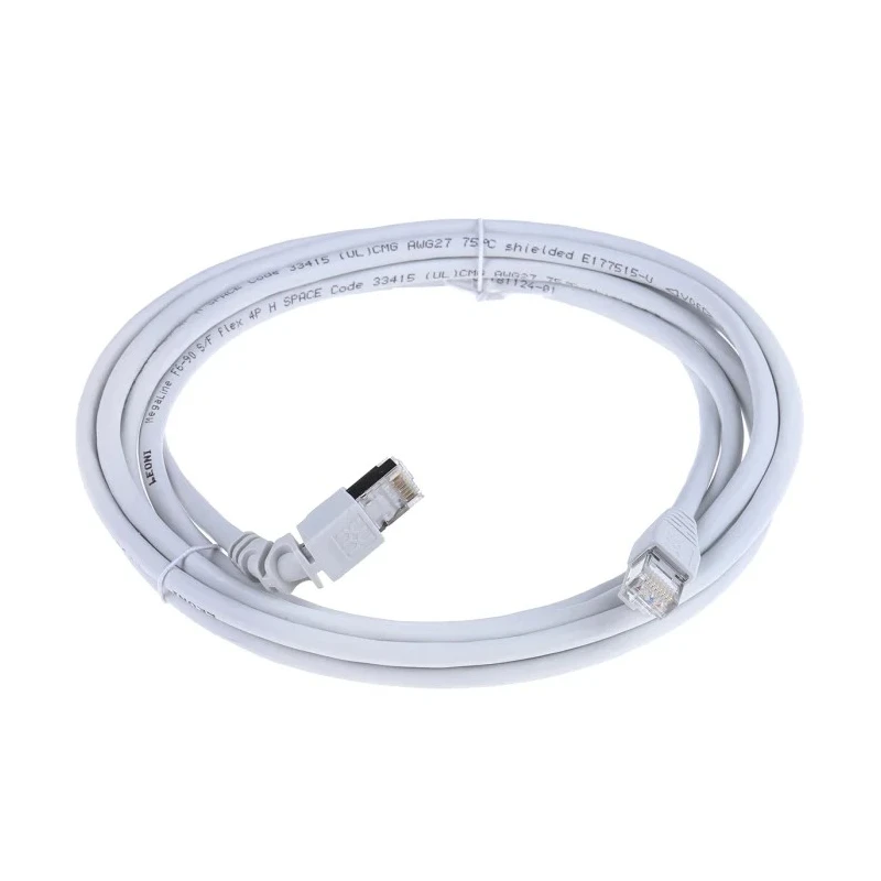 Weidmüller IE Cat6 Shielded Screened Ethernet Cable with Low Smoke Zero Halogen Grey Jacket, 3 m Cat6