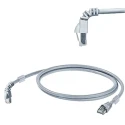Weidmüller Shielded Screened Cat6 Ethernet Cable 3 m, Grey Low Smoke Zero Halogen CAT6