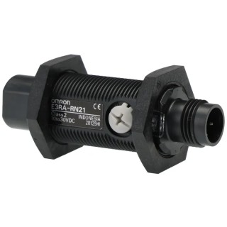 Omron Retroreflective Photoelectric Sensor Cylindrical Style 100 mm to 3 m Detection Range NPN Output IP67 IP69K E3RA-RN21