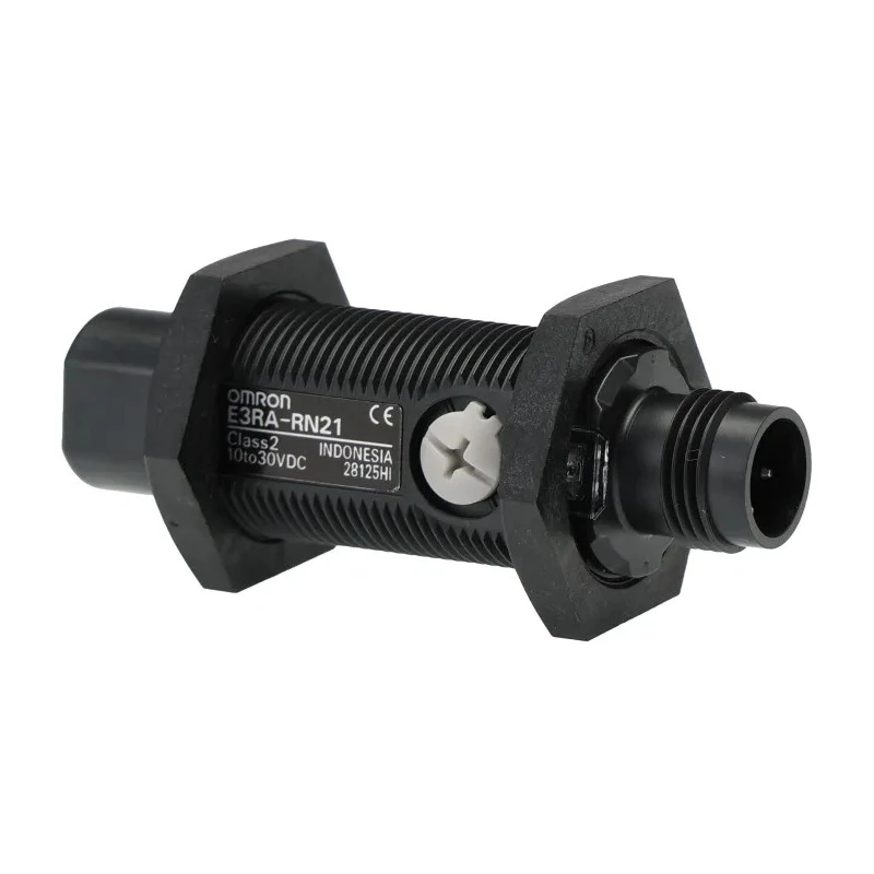 Omron Retroreflective Photoelectric Sensor Cylindrical Style 100 mm to 3 m Detection Range NPN Output IP67 IP69K E3RA-RN21