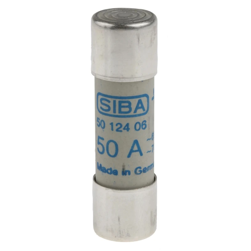 SIBA 50A Ceramic Cartridge Fuse, 14 x 51 mm, 690V AC High Breaking Capacity 5012406.5