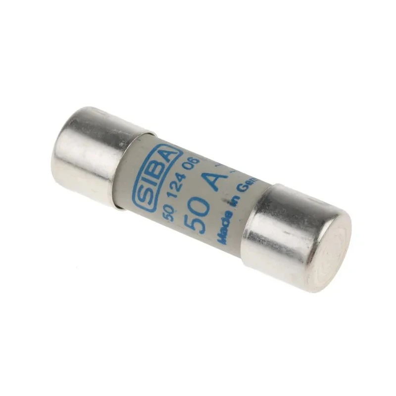 SIBA 50A Ceramic Cartridge Fuse, 14 x 51 mm, 690V AC High Breaking Capacity 5012406.5