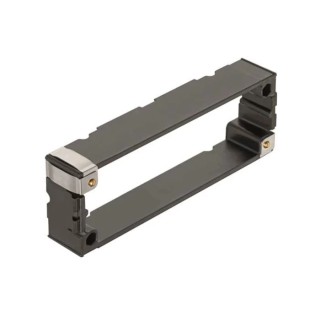 HARTING PCB Header Accessory Frame for Use with Industrial Connectors Black Stainless Steel Polyamide 09300249301
