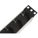 brennenstuhl Power Distribution Unit Extension Lead Kit 230V AC 16A 2m Cable 9 Socket Type F Switchable Black 1390007009