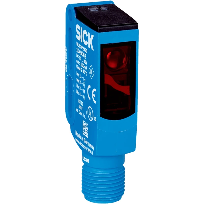 SICK Retroreflective Photoelectric Sensor Rectangular 0 to 4 m Detection Range PNP Output IP67 IP69K IP66 WL9-3P2430