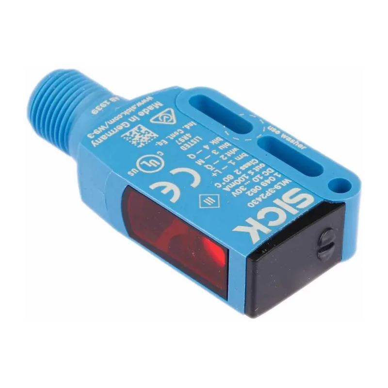SICK Retroreflective Photoelectric Sensor Rectangular 0 to 4 m Detection Range PNP Output IP67 IP69K IP66 WL9-3P2430