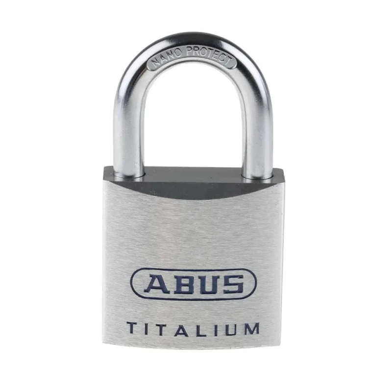 ABUS Weatherproof Padlock Titanium Body 8 mm Shackle Diameter 45 mm Width 80TI/45 KA8011