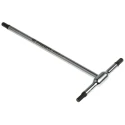 Facom T Metric Hex Key, Long Arm, Hex Size 6 mm, Chrome Finish, 210mm Length 84TC.6
