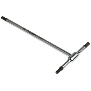 Facom T Metric Hex Key, Long Arm, Hex Size 6 mm, Chrome Finish, 210mm Length 84TC.6