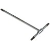 Facom T Metric Hex Key, Long Arm, Hex Size 6 mm, Chrome Finish, 210mm Length 84TC.6