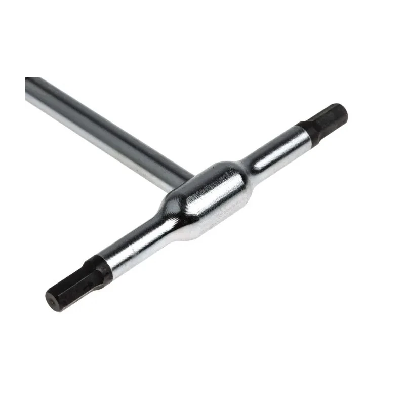 Facom T Metric Hex Key, Long Arm, Hex Size 6 mm, Chrome Finish, 210mm Length 84TC.6