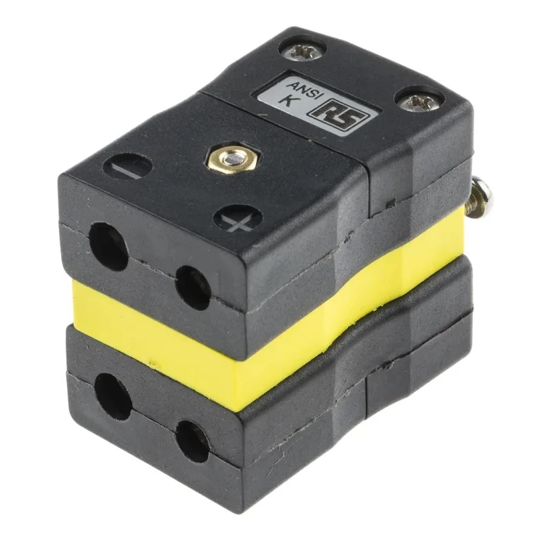 RS PRO Duplex Thermocouple Socket Connector for Use with Type K Thermocouple, ANSI, RoHS Compliant 769-1470