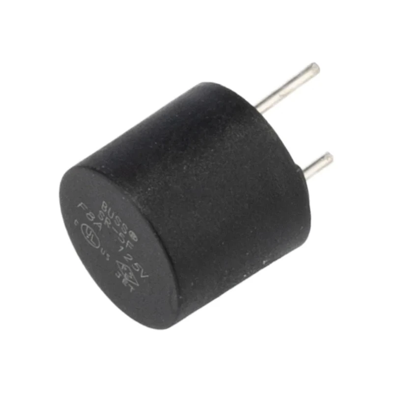 Eaton Electrical Fuse Radial Mount 8A Current Rating 125V AC Fast Acting SR-5F-8A-BK