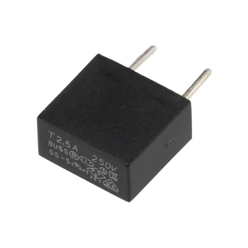 Eaton Radial Fuse 2.5A 250V AC Time Delay Plastic Body SS-5-2-5A-BK