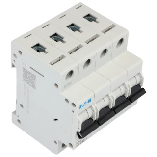 Schneider Electric xEffect Miniature Circuit Breaker 4-Poles 40A Type C 400V AC 6 kA Breaking Capacity 239222 FAZ6-C40/4