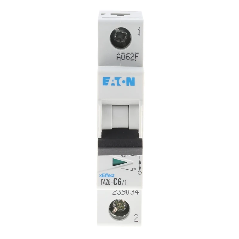 Eaton xEffect Miniature Circuit Breaker, 1-Pole, 6A, Type C, 400V AC, 6 kA Breaking Capacity 239034 FAZ6-C6/1