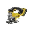 DeWALT Cordless 135 mm 400 W Brushed Motor Jigsaw with 18V 4Ah Battery and 45° Bevel Adjustable Shoe DCS331M2