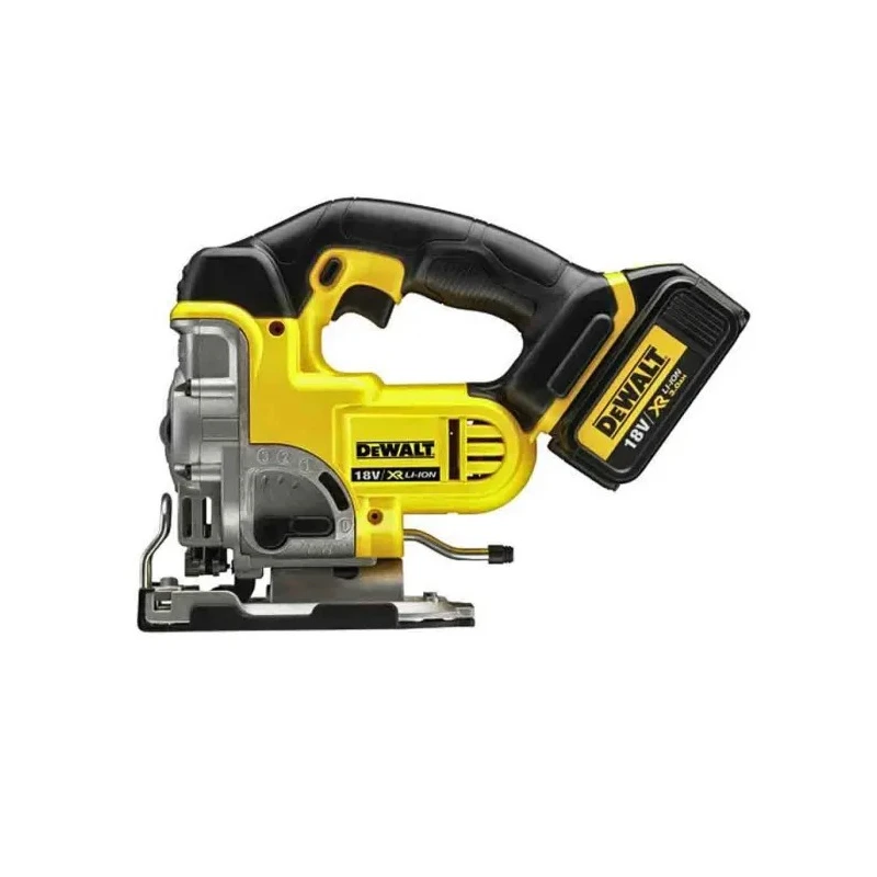 DeWALT Cordless 135 mm 400 W Brushed Motor Jigsaw with 18V 4Ah Battery and 45° Bevel Adjustable Shoe DCS331M2