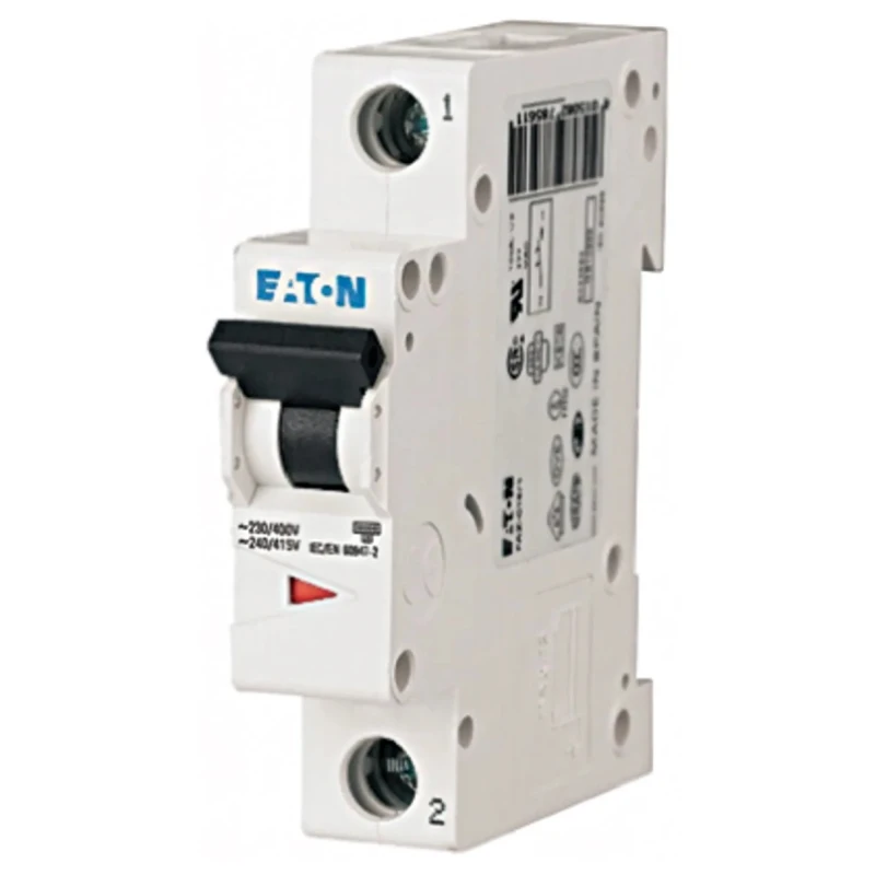 Eaton xEffect Miniature Circuit Breaker 1-Pole 25A Type D 400V AC 6kA Breaking Capacity 168065 FAZ6-D25/1