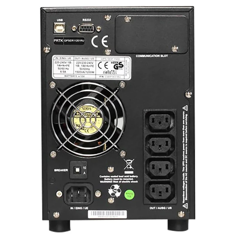Riello Sentinel Pro Uninterruptible Power Supply 220-240 V AC Input 1000 VA, 800 W Stand Alone SEP 1000