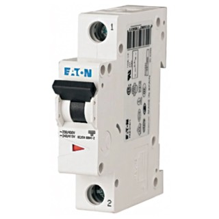 Eaton xEffect Miniature Circuit Breaker, 1-Pole, 6A Current Rating, Type D Tripping Characteristics, 400V 168061 FAZ6-D6/1