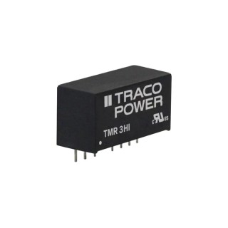 TRACOPOWER 3W Regulated Isolated SIP-8 Package DC/DC Converter through Hole, 5V DC Output 300 mA, 9V-18V Input TMR 3-1221HI