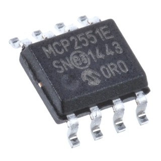 Microchip CAN Transceiver Interface IC 1 Mbps, 8-Pin SOIC MCP2551-E/SN