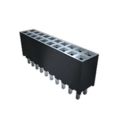 Samtec SQT Series Right Angle Surface PCB Socket, 14-Contact, 2 Row, 2 mm Pitch, Solder Termination SQT-107-03-L-D