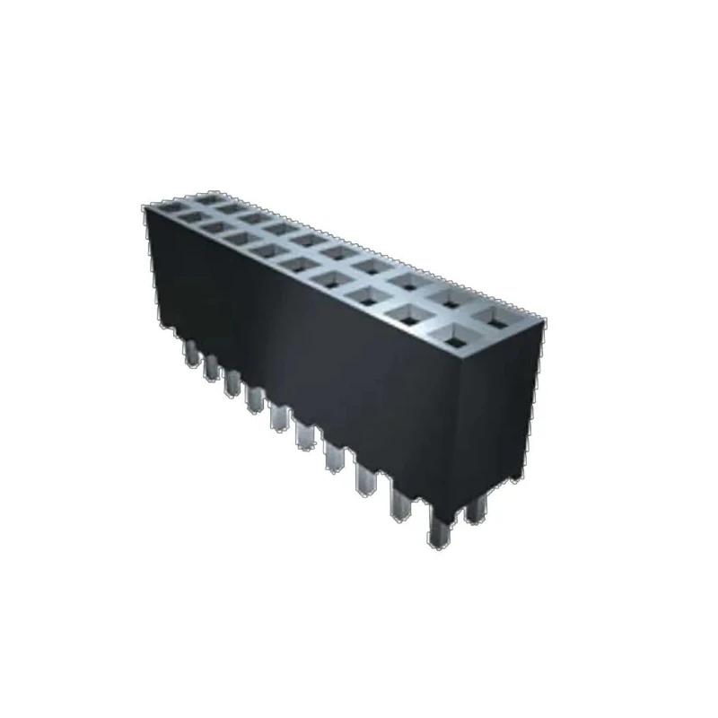 Samtec SQT Series Right Angle Surface PCB Socket, 14-Contact, 2 Row, 2 mm Pitch, Solder Termination SQT-107-03-L-D