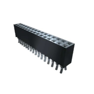 Samtec SSQ Series Straight Through Hole PCB Socket 10-Contact 1 Row 2.54 mm Pitch Solder SSQ-110-04-F-S