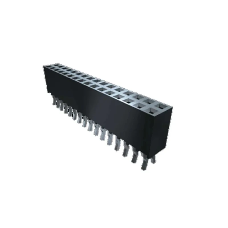 Samtec SSQ Series Straight Through Hole PCB Socket 10-Contact 1 Row 2.54 mm Pitch Solder SSQ-110-04-F-S