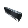Samtec SSQ Series Right Angle Through Hole PCB Socket, 8-Contact, 1 Row, 2.54 mm Pitch, Solder Termination SSQ-108-02-T-S-RA