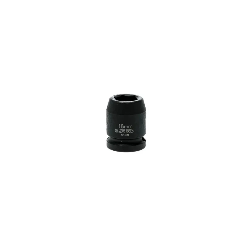 Teng Tools 16 mm 12.7 mm Drive 6 Point Impact Socket, 30mm Length 920516N
