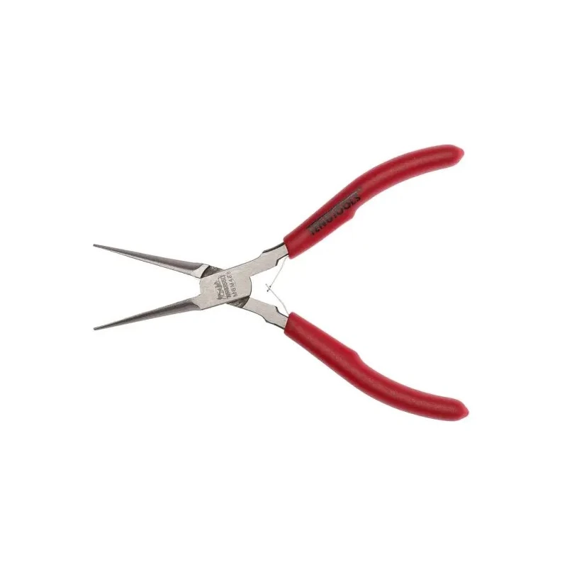 Teng Tools Long Nose Plier Mini, Straight Jaw 15mm, 140mm Overall Length MBM468