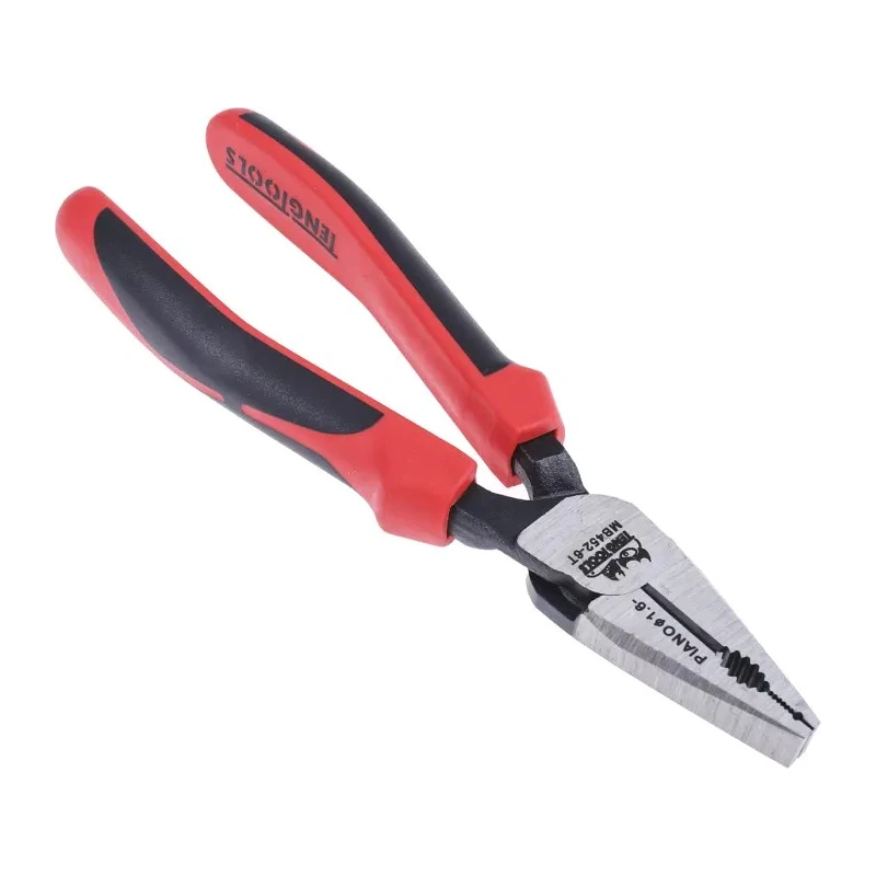 Teng Tools Combination Plier Serrated, 197mm Overall Length, 11mm Jaw MB452-6T
