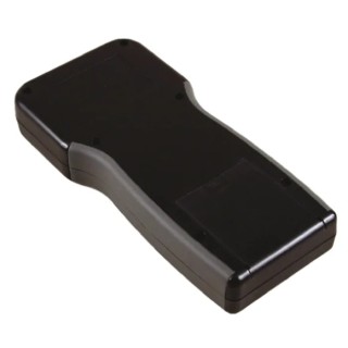 Hammond 1553 Series Black Flame Retardant ABS Handheld Enclosure Integral Battery Compartment IP54 210mm x 100mm x 32mm 